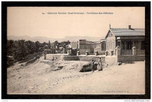 CPA AFRIQUE -VILLAGES D'ALGÉRIE- COLOMB-BECHARD- 1er GROUPE D'AVIATION  LE PAVILLON DES OFFICIERS- ANIMÉ-