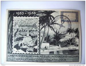 cinq annees de philatelie a colomb Bechar
