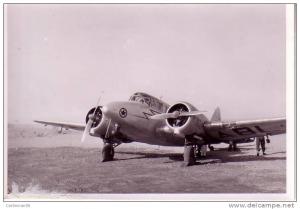Algérie - Colomb-Béchar - Photo format 13 x 8.9 cm - Avion à hélices le 25.4.55