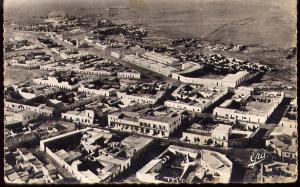 COLOMB BECHAR  -  vue générale prise en avion ( cachet poste aux armées de 1956 )
