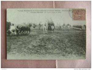 CP  COLOMB  BECHAR  N°12 VOYAGE MINISTERIEL ET GUBERNATIONAL OCTOBRE 1905 -LE DEPART POUR LA REVUE -ECRITE EN 1906