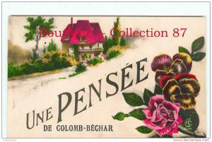 ALGERIE - COLOMB BECHAR - UNE PENSEE de.... - DOS VISIBLE