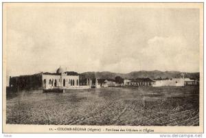 NK-DV 0132-Algérie-Colomb-Bécha r-Pavillons des Officiers et l'église-