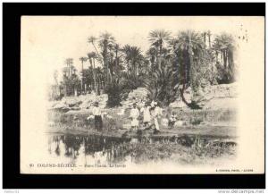 Colomb Béchar  -  dans l'oasis, le lavoir