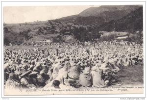 CPA Bougie Bejaia Algérie grande prière Sebha ou Achrine (27 ème jour Ramadan) 1 ère phase édit A. Caravano n°77