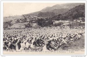 CPA Bougie Bejaia Algérie grande prière Sebha ou Achrine (27 ème jour Ramadan) 4 ème phase édit A. Caravano n°80