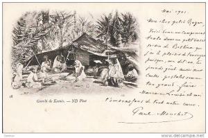 9619    GOURBI DE KAMES    (  BISKRA)    campement  trala    circulée  1901  très bon état