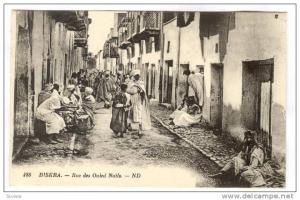 Rue Des Ouled Nails, Biskra, Algeria, Africa, 1900-1910s