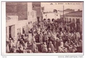 ALGERIE , BISKRA , Le marché aux dattes