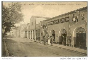 CPA Algerie BISKRA (cafe glacier)