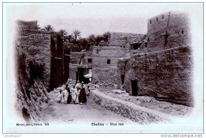 CPA ETRANGERE 26 ALGERIE BISKRA CHEFMA Une rue