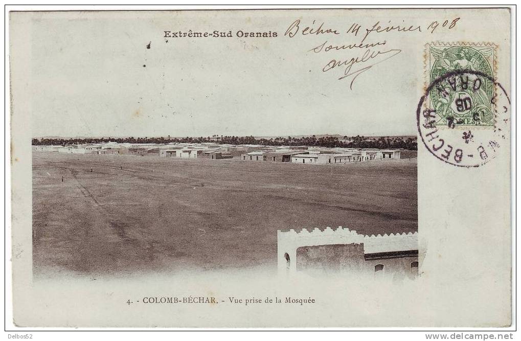 Extreme-sud Oranais - 4 - Colomb-Bechar - Vue prise de la mosquee