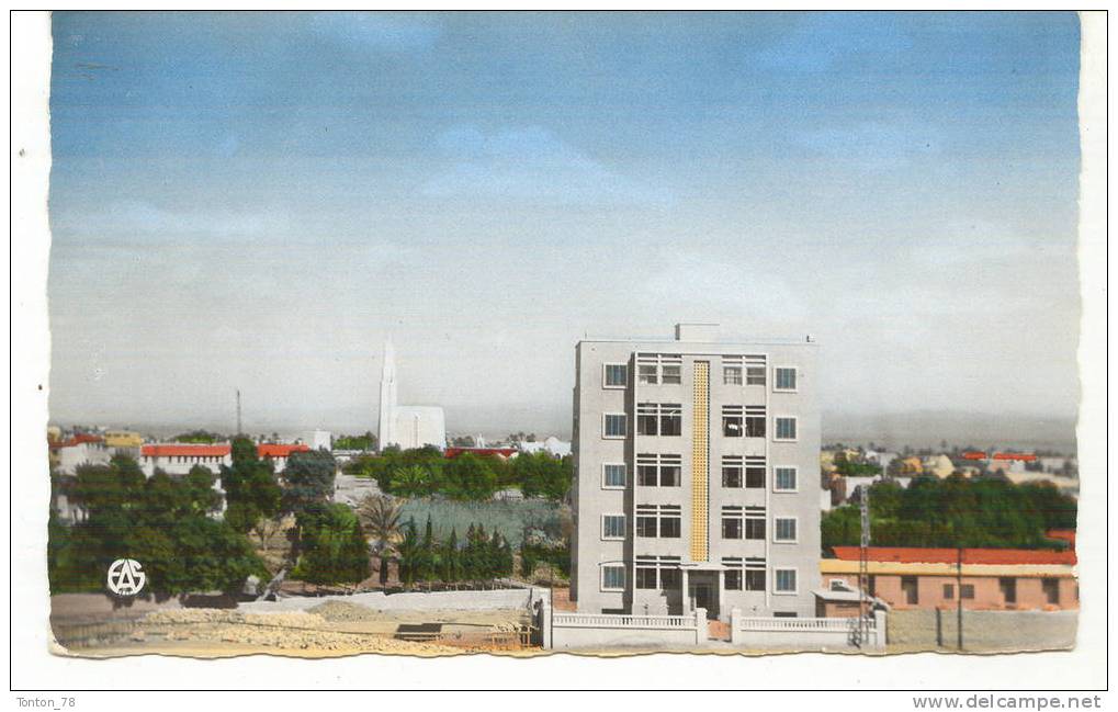 CPSM FORMAT CPA  COLOMB-BECHAR  L'IMMEUBLE D'AIR-FRANCE ET VUE SUR LA VILLE