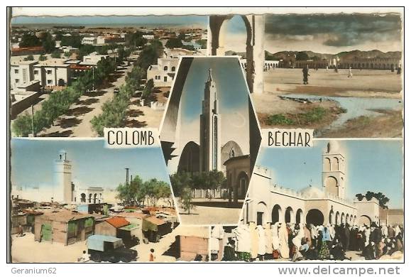 CPSM Algerie COLOMB BECHAR (multivues)