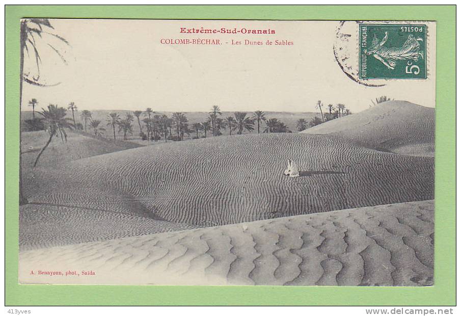 COLOMB BECHAR  Les Dunes de Sables. Extrême Sud Oranais. Edition Benayoun