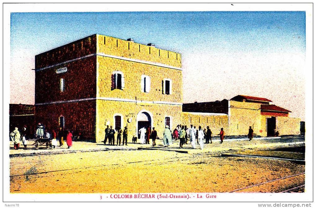 ALGERIE COLOMB BECHAR  LA GARE.