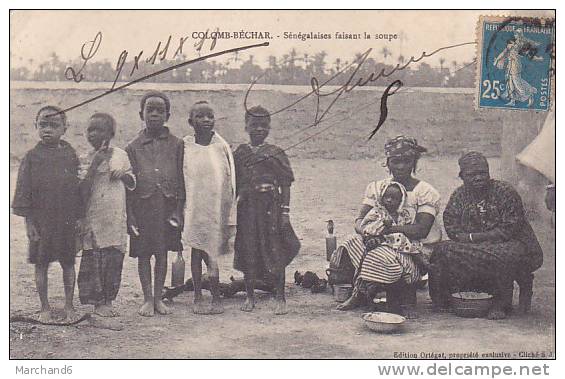 ALGERIE.COLOMB- BECHARD.SENEGALAISES FAISANT LA SOUPE