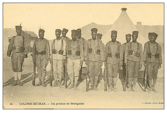 COLOMB BECHAR  -  Peloton de Sénégalais