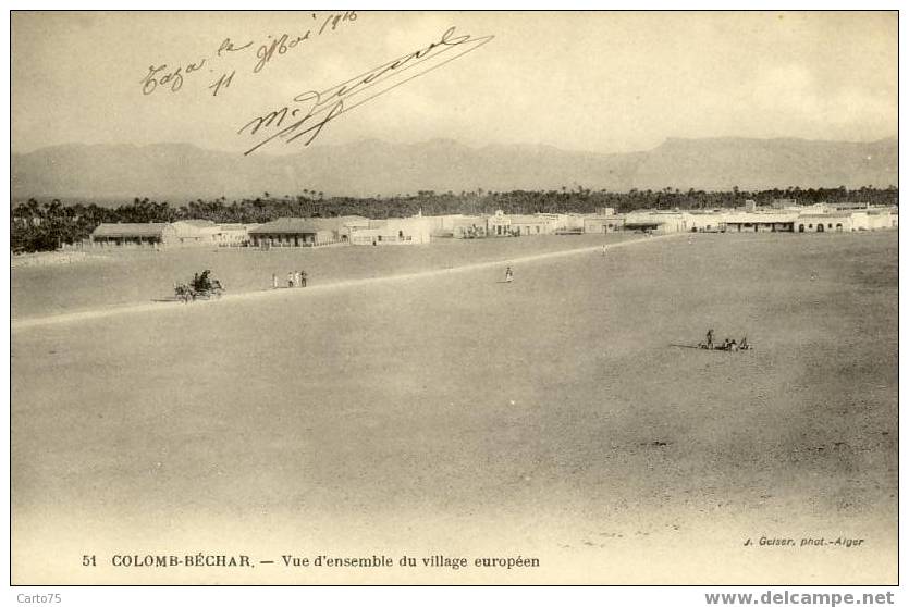 ALGERIE - COLOMB-BECHAR - Vue d'ensemble du village Européen