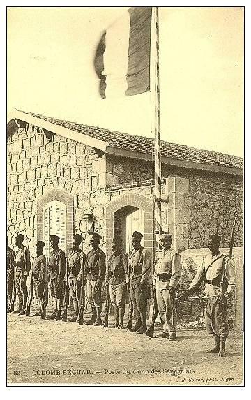 COLOMB BECHAR  -  Poste du camp des Sénégalais