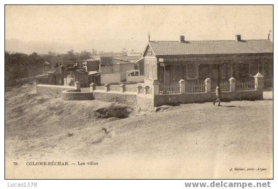 78 / COLOMB  BECHAR / LES VILLAS / RARE +++