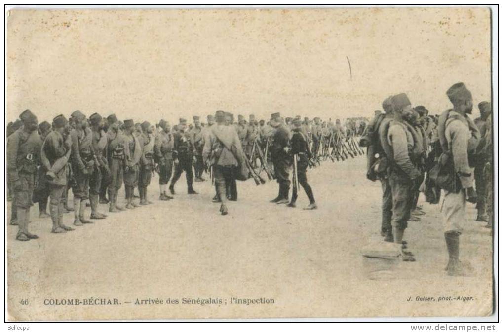 COLOM BECHAR Arrivée des Sénégalais l'Inspection top