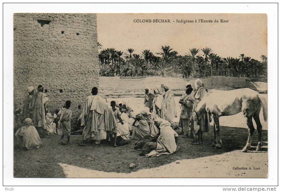Colomb béchar indigènes a l entrée du Ksar