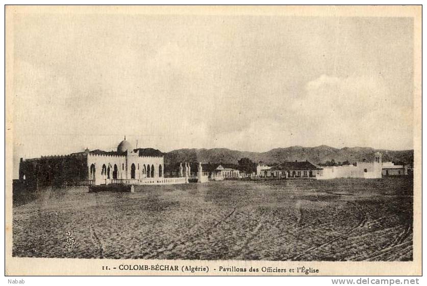 NK-DV 0132-Algérie-Colomb-Bécha r-Pavillons des Officiers et l'église-