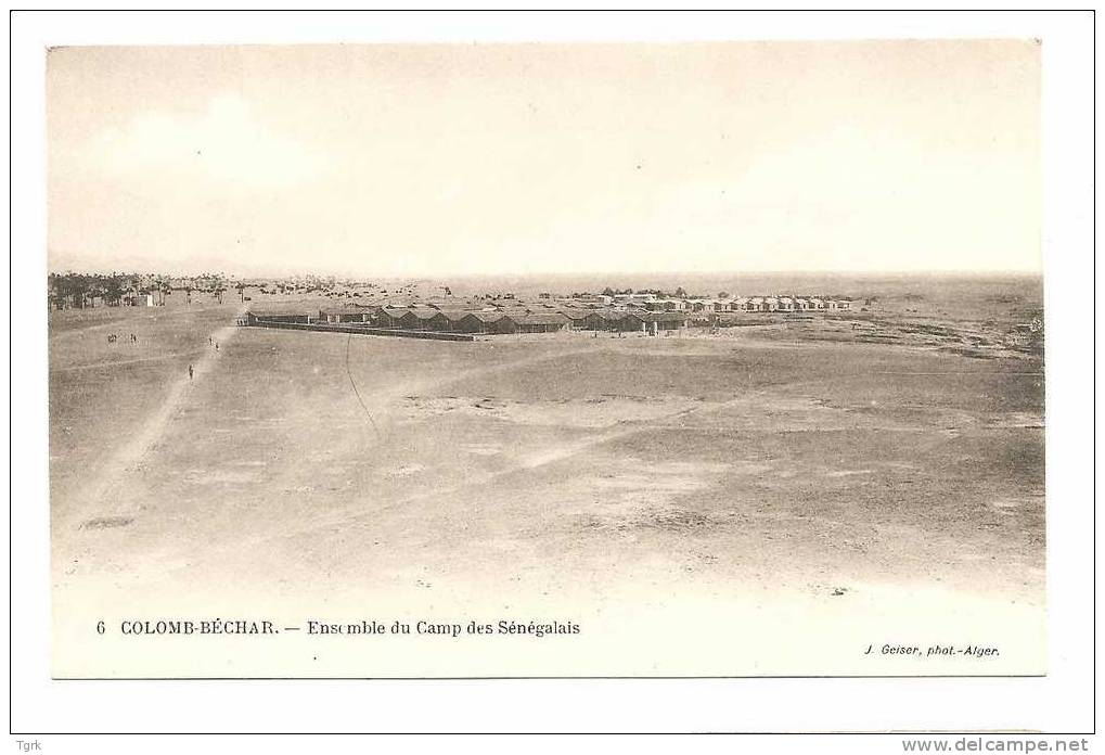 ALGERIE  colomb  béchar  ensemble du camp des sénégalais