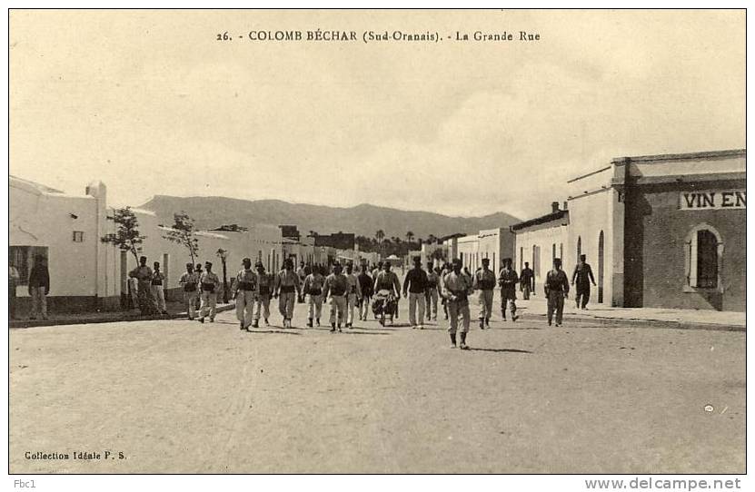 CPA Algérie - Colomb-Béchar - La grande rue (PS N°26)