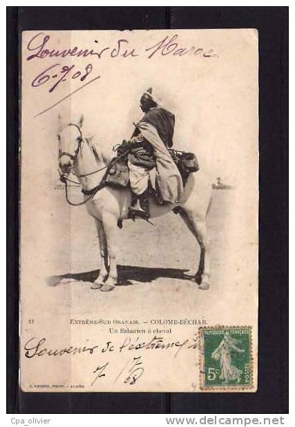 ALGERIE Colomb Béchar Types, Saharien à Cheval, ed Geiser 11, Extrème Sud Oranais, 1908