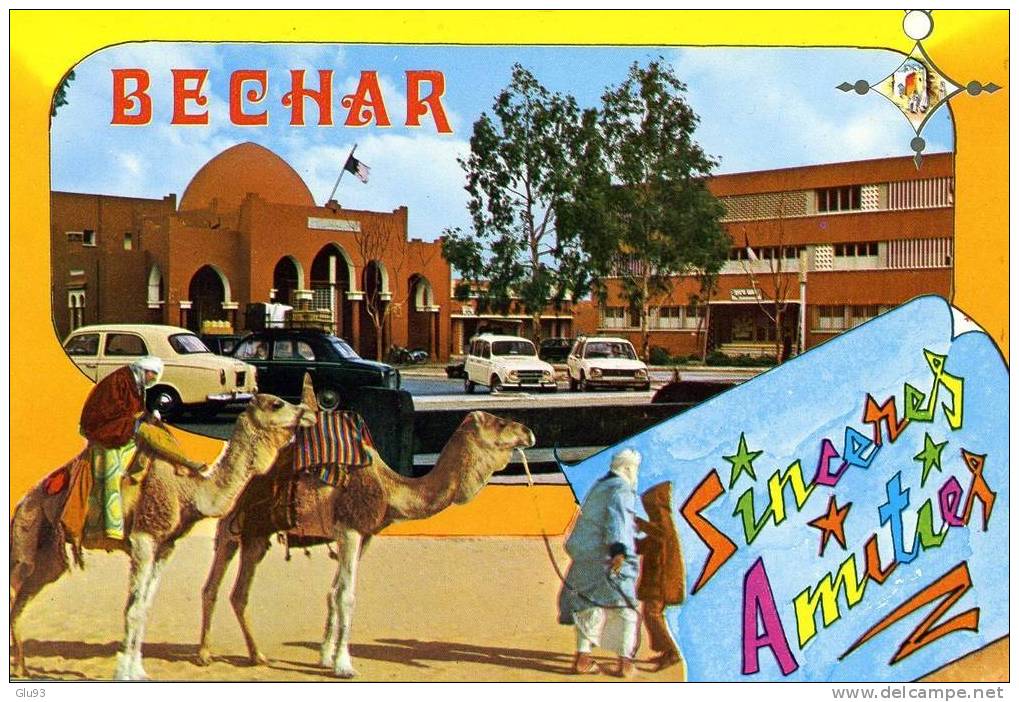 CP - Bechar (Algérie) - L'A.P.C. et la Poste - Sincères Amitiés
