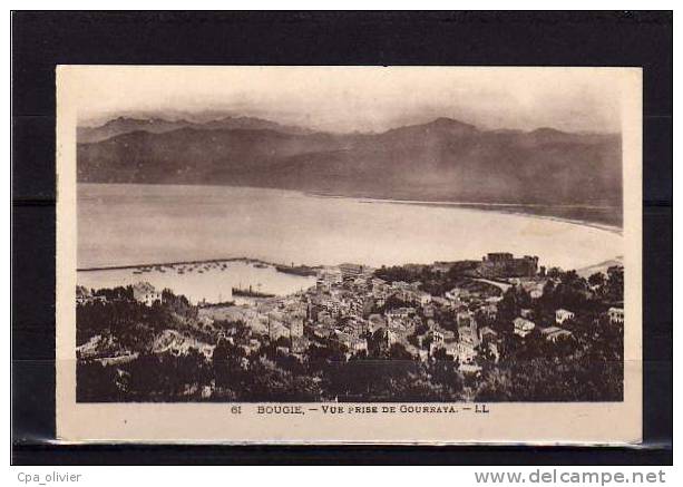 ALGERIE Bougie Vue Générale, prise de Gouraya, Port, ed LL 61, 192?