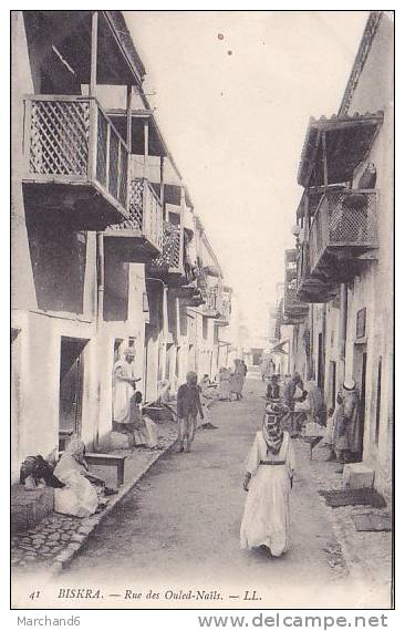 ALGERIE.BISKRA.RUE DES OULEDS NAILS  editeur LL coin bas droit abimé