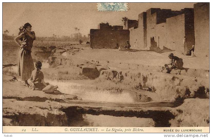 NK-BI 016-Algérie-Biskra-La Séguia-Superbes porteuses d'Eau-G. Guillaumet-L.L.-