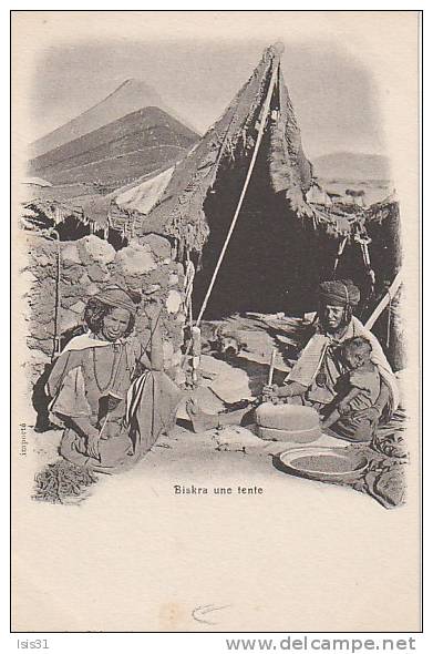 Algérie - M148 - Biskra - Une tente - bon état général