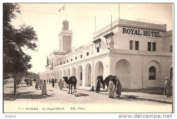 ALGERIE- ref no 704- biskra - le royal hotel   - bon etat
