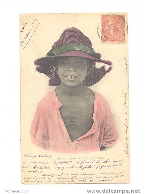 ALGERIE )) BISKRA  Type de Negre  N° 31 **