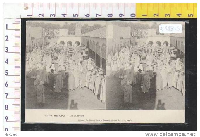 X88915 ALGERIA BISKRA LE MARCHE COSTUMI TRADIZIONALI