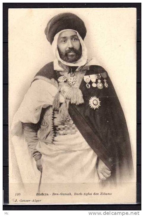 Biskra - Ben-Ganah, Bach-Agha des Zibans