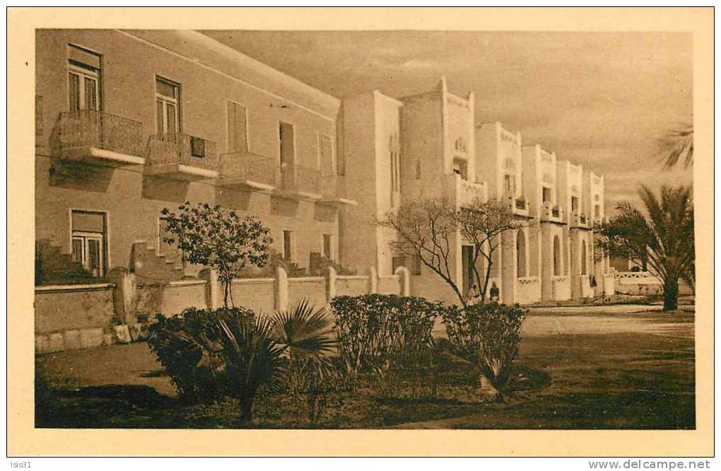 Algérie - Biskra - Façade de l'hôtel - bon état