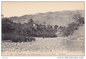 EL KANTARA,Le Village Rouge vue prise de l'Oued, Biskra, Algeria, 00-10s