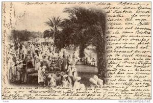 NK-BI 001-Algérie-Biskra-Le Marché aux Bestiaux-Trés Animé-