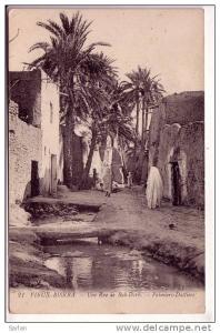 ALGERIE , BISKRA , Une rue de Bab Darb