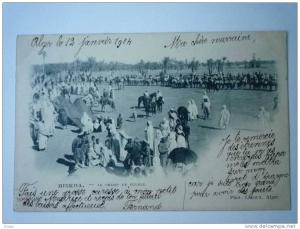 BISKRA    Le CHAMP  de  COURSE  -  TB animation  XXX  1904