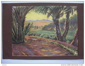 Illustrée H. Pouyé Couleur Edit. La salamandre Biskra Oasis de Beni Mora