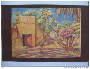 Illustrée H. Pouyé Couleur Edit. La salamandre Biskra Ras el Guerriah