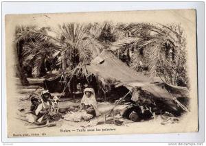 cpa BISKRA tente sous les palmiers - maure photo 175