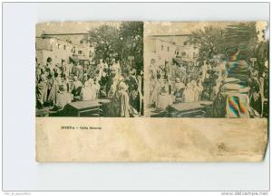 554 ) BISKRA. Coté Maures, mauvais état  . 2 Scans. Année 1905