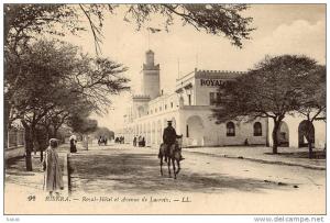 NK-BI 039-Algérie-Biskra-Le Royal Hôtel et Av. de Lacroix-Police Monté-L.L.